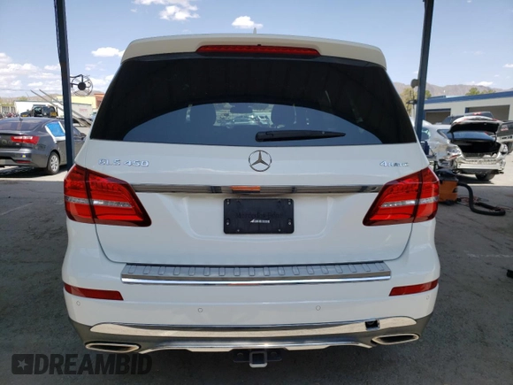 2017 Mercedes-Benz GLS 450 with VIN 4JGDF6EEXHA868385, listed as a Copart auction lot 63715634 with 64,788 mi miles and Salvage Title. Bid and sale history available at DreamBid. Image 6.