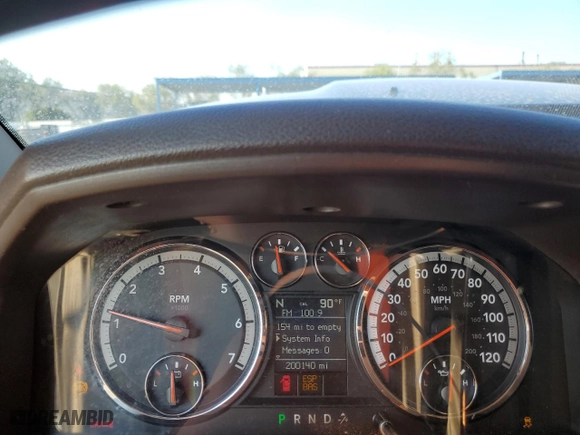 2009 Dodge Ram 1500 Laramie with VIN 1D3HV13T49S711984, listed as a Copart auction lot 64837314 with 200,140 mi miles and Salvage Title. Bid and sale history available at carsss.com. Image 9.
