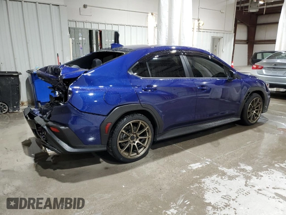 2022 Subaru WRX with VIN JF1VBAA67N9020554, listed as a Copart auction lot 47689455 with 12,278 mi miles and Salvage Title. Bid and sale history available at carsss.com. Image 3.