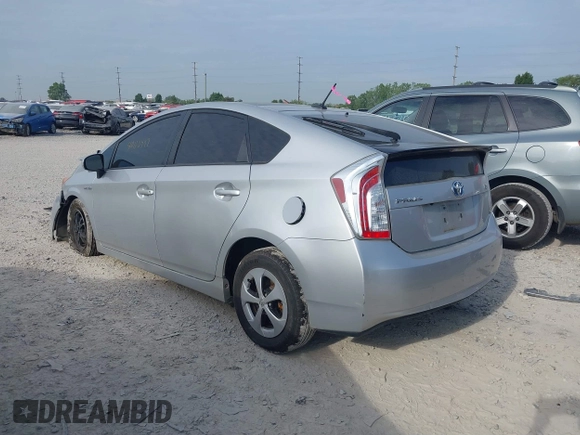 2013 Toyota Prius One with VIN JTDKN3DU8D5635176, listed as a IAAI auction lot 40110997 with 145,199 mi miles. Bid and sale history available at carsss.com. Image 3.