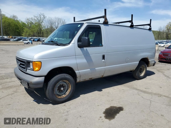 2007 Ford Econoline Cargo Commercial with VIN 1FTNE14W17DB31257, listed as a Copart auction lot 55140055 with 318,512 mi miles and Clean Title. Bid and sale history available at DreamBid. Image 1.