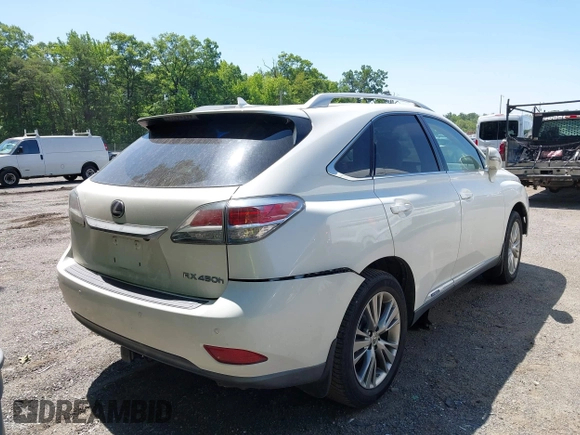 2013 Lexus RX 450h with VIN JTJBC1BA2D2060753, listed as a IAAI auction lot 42399012 with Not provided miles and . Bid and sale history available at DreamBid. Image 4.
