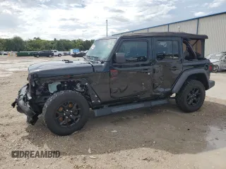 2021 Jeep Wrangler Unlimited Willys Sport with VIN 1C4HJXDN3MW681126, listed as a Copart auction lot 61303544 with 39,514 mi miles and Salvage Title. Bid and sale history available at DreamBid. Image 1.
