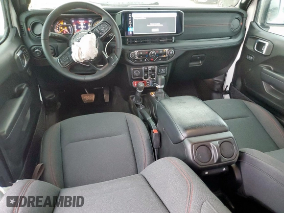 2024 Jeep Wrangler Rubicon with VIN 1C4PJXFG2RW266901, listed as a Copart auction lot 60641445 with 3,908 mi miles and Salvage title. Bid and sale history available at DreamBid. Image 8.