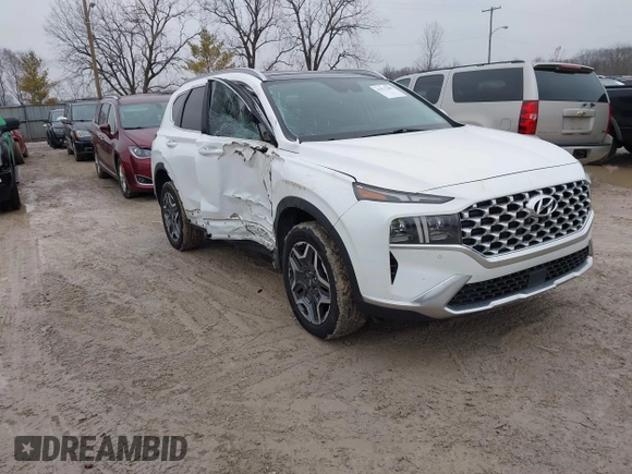 2022 Hyundai Santa Fe Limited with VIN 5NMS4DAL7NH415708, listed as a IAAI auction lot 41571300 with 105,048 mi miles. Bid and sale history available at carsss.com. Image 1.
