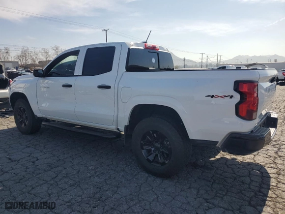 2023 Chevrolet Colorado 4WD Work Truck with VIN 1GCGTBEC9P1197906, listed as a Copart auction lot 45225455 with 45,087 mi miles and Salvage Title. Bid and sale history available at carsss.com. Image 2.