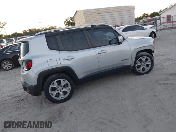 2015 Jeep Renegade Limited with VIN ZACCJADTXFPC43743, listed as a IAAI auction lot 41792541 with 44,135 mi miles and . Bid and sale history available at DreamBid. Image 4.