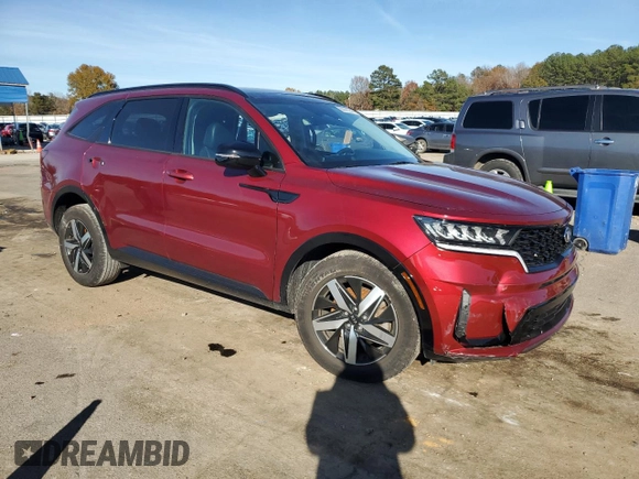 2021 Kia Sorento S with VIN 5XYRL4LC0MG065619, listed as a Copart auction lot 84445244 with 35,489 mi miles and Salvage Title. Bid and sale history available at carsss.com. Image 4.