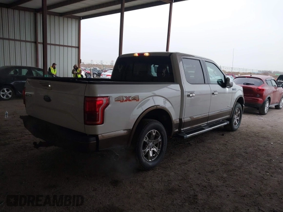 2015 Ford F-150 XLT with VIN 1FTEW1EP0FFB33802, listed as a IAAI auction lot 41527812 with 75,119 mi miles. Bid and sale history available at carsss.com. Image 4.