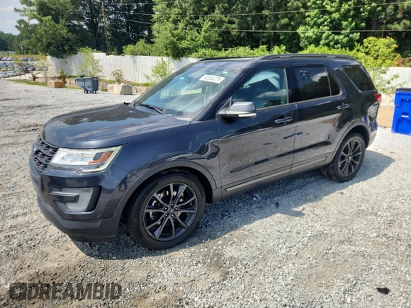 2017 Ford Explorer XLT with VIN 1FM5K7D89HGE10223, listed as a Copart auction lot 62534275 with 144,394 mi miles and Salvage title. Bid and sale history available at DreamBid. Image 1.