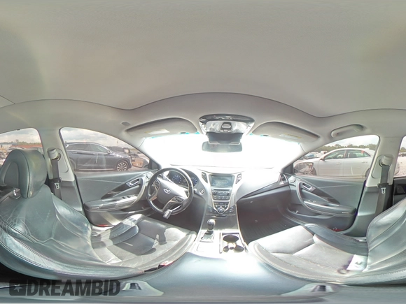 2014 Hyundai Azera Limited with VIN KMHFH4JG1EA376452, listed as a Copart auction lot 59703095 with 124,801 mi miles and Salvage title. Bid and sale history available at DreamBid. Image 14.