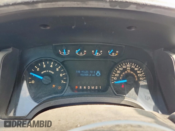 2013 Ford F-150 XL with VIN 1FTMF1CF0DFA45383, listed as a Copart auction lot 61390925 with 153,705 mi miles and Salvage title. Bid and sale history available at DreamBid. Image 9.