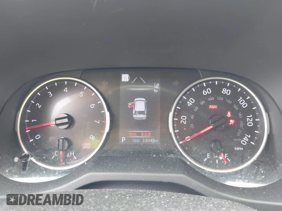 2022 Toyota RAV4 LE with VIN JTMF1RFV6ND088373, listed as a IAAI auction lot 42645055 with 33,048 mi miles and . Bid and sale history available at DreamBid. Image 7.
