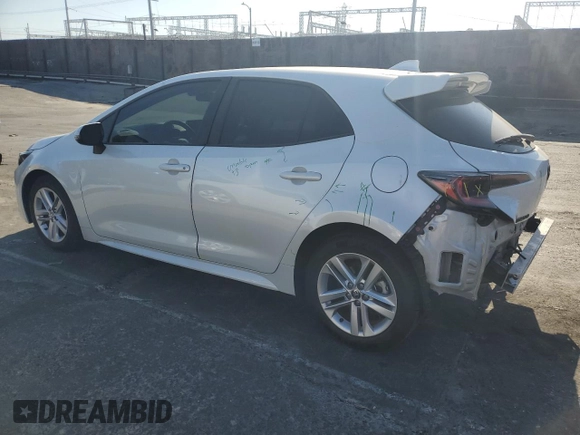 2021 Toyota Corolla Hatchback SE with VIN JTND4MBE0M3130088, listed as a Copart auction lot 71381584 with 37,279 mi miles and Salvage Title. Bid and sale history available at carsss.com. Image 2.
