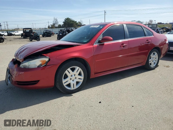 2015 Chevrolet Impala LT with VIN 2G1WB5E33F1115945, listed as a Copart auction lot 52438155 with 70,010 mi miles and Salvage title. Bid and sale history available at DreamBid. Image 1.