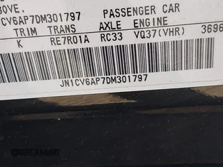 2013 Infiniti G37 Journey with VIN JN1CV6AP7DM301797, listed as a IAAI auction lot 42017915 with 114,883 mi miles and . Bid and sale history available at DreamBid. Image 9.