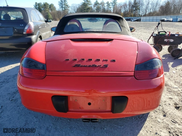 2000 Porsche Boxster S with VIN WP0CB2982YU661142, listed as a Copart auction lot 80261724 with 99,009 mi miles and Clean Title. Bid and sale history available at carsss.com. Image 6.