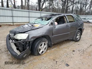 2002 Lexus RX 300 with VIN JTJGF10UX20139459, listed as a Copart auction lot 48342615 with 0 mi miles and Salvage Title. Bid and sale history available at carsss.com. Image 1.