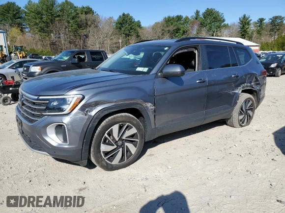 2024 Volkswagen Atlas SE with VIN 1V2HR2CA2RC536368, listed as a Copart auction lot 53490425 with 15,331 mi miles and Salvage title. Bid and sale history available at DreamBid. Image 1.
