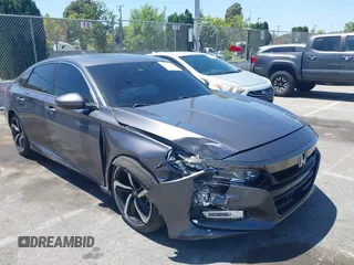 2019 Honda Accord Sport with VIN 1HGCV2F32KA015416, listed as a IAAI auction lot 42526343 with 105,015 mi miles and . Bid and sale history available at DreamBid. Image 1.