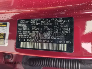 2024 Hyundai Kona N Line z VIN KM8HACA3XRU055454, wystawiony jako Copart lot #51841935 z przebiegiem 22 371 mil mil oraz Szkoda całkowita • Salvage title. Historia ofert i sprzedaży dostępna na DreamBid. Obrazek 13.