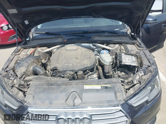 2017 Audi A4 Premium with VIN WAUGNAF47HN001156, listed as a IAAI auction lot 42163537 with 72,771 mi miles. Bid and sale history available at carsss.com. Image 10.