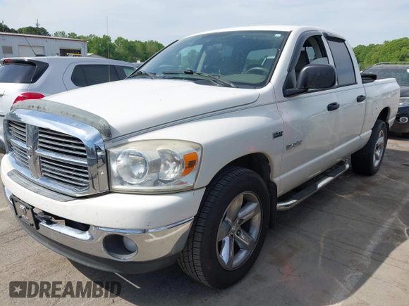 2008 Dodge 1500 SLT with VIN 1D7HA182X8S637446, listed as a IAAI auction lot 42071575 with 190,735 mi miles. Bid and sale history available at carsss.com. Image 2.