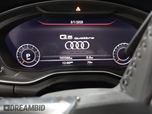 2018 Audi Q5 Premium Plus with VIN WA1BNAFY0J2237648, listed as a IAAI auction lot 41749808 with 103,566 mi miles. Bid and sale history available at carsss.com. Image 7.