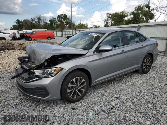 2023 Volkswagen Jetta S with VIN 3VW5M7BU0PM026511, listed as a Copart auction lot 62201605 with 19,805 mi miles and Salvage title. Bid and sale history available at DreamBid. Image 1.