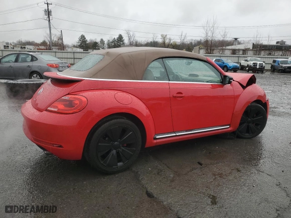 2013 Volkswagen Beetle Convertible 2.0T with VIN 3VW7T7AT4DM822520, listed as a Copart auction lot 81507294 with 103,970 mi miles and Salvage Title. Bid and sale history available at carsss.com. Image 3.