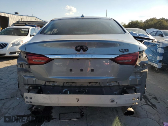2019 Infiniti Q50 Luxe with VIN JN1EV7APXKM518952, listed as a Copart auction lot 74633794 with 39,454 mi miles and Salvage title. Bid and sale history available at DreamBid. Image 6.