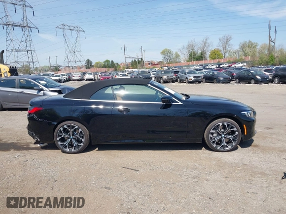 2025 BMW 4 Series 430i xDrive with VIN WBA53DB03SCT98773, listed as a IAAI auction lot 42061005 with 2,985 mi miles and . Bid and sale history available at carsss.com. Image 14.