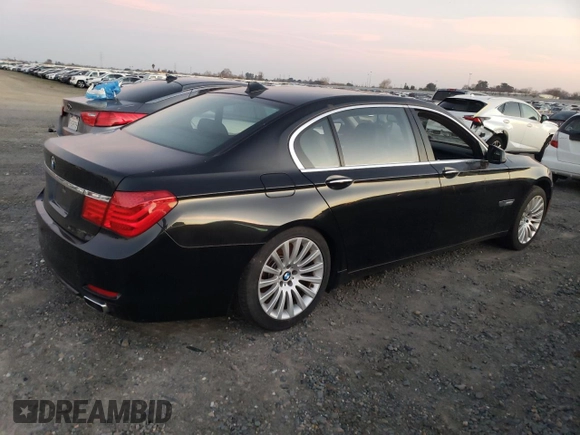 2012 BMW 7 Series with VIN WBAKX8C52CC198431, listed as a Copart auction lot 87894075 with 72,818 mi miles and Clean title. Bid and sale history available at DreamBid. Image 3.