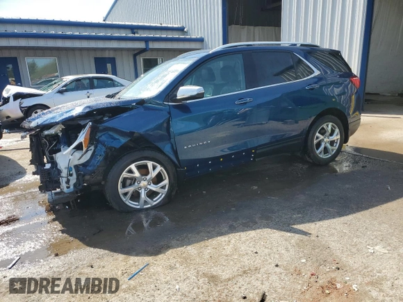 2021 Chevrolet Equinox Premier z VIN 2GNAXXEV9M6115343, wystawiony jako Copart lot #56357955 z przebiegiem 75 439 mil mil oraz Szkoda całkowita • Salvage title. Historia ofert i sprzedaży dostępna na DreamBid. Obrazek 1.