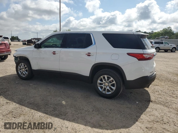 2020 Chevrolet Traverse LS with VIN 1GNERFKW7LJ294082, listed as a Copart auction lot 57498095 with 47,760 mi miles and Salvage title. Bid and sale history available at DreamBid. Image 2.