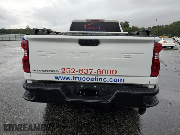 2022 Chevrolet Silverado 3500HD Work Truck with VIN 1GC4YSEY4NF364107, listed as a Copart auction lot 73045214 with 21,487 mi miles and Salvage Title. Bid and sale history available at carsss.com. Image 6.
