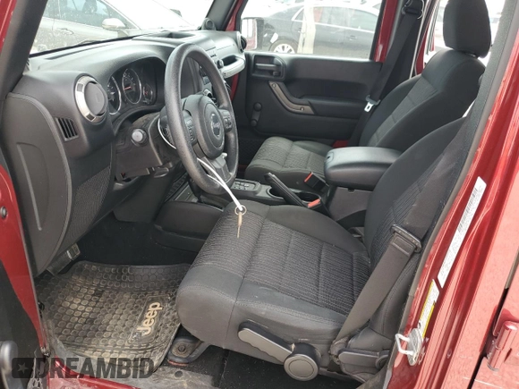 2012 Jeep Wrangler Unlimited Sport with VIN 1C4BJWDG5CL158739, listed as a Copart auction lot 51334975 with 31,818 mi miles and Salvage Title. Bid and sale history available at carsss.com. Image 7.