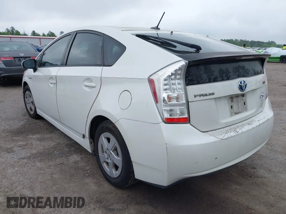 2011 Toyota Prius I with VIN JTDKN3DUXB1463897, listed as a IAAI auction lot 41930431 with 350,478 mi miles. Bid and sale history available at carsss.com. Image 3.