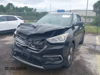 2018 Hyundai Santa Fe 2.4L with VIN 5XYZT3LB5JG539917, listed as a IAAI auction lot 41975300 with 214,562 mi miles and . Bid and sale history available at DreamBid. Image 17.