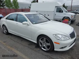2009 Mercedes-Benz S-Class 5.5L V8 with VIN WDDNG71X89A245647, listed as a IAAI auction lot 41991864 with 81,766 mi miles. Bid and sale history available at carsss.com. Image 1.
