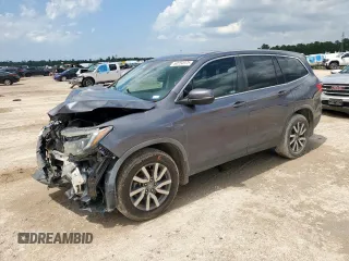 2019 Honda Pilot EX-L with VIN 5FNYF5H59KB028091, listed as a Copart auction lot 60254975 with 155,096 mi miles and Salvage title. Bid and sale history available at DreamBid. Image 1.