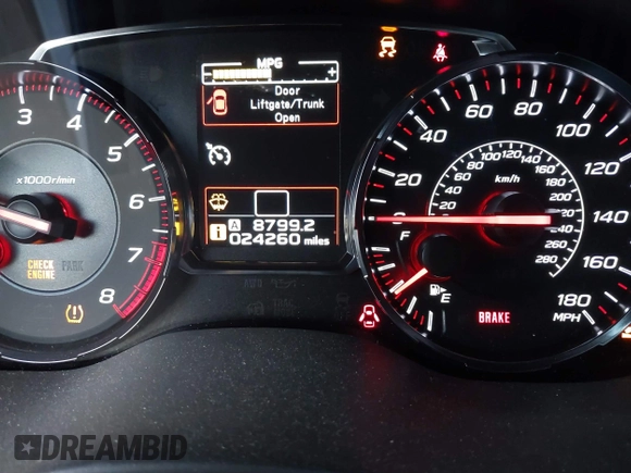 2019 Subaru WRX z VIN JF1VA1A61K9809412, wystawiony jako IAAI lot #41859154 z przebiegiem 24 260 mil mil oraz . Historia ofert i sprzedaży dostępna na DreamBid. Obrazek 15.