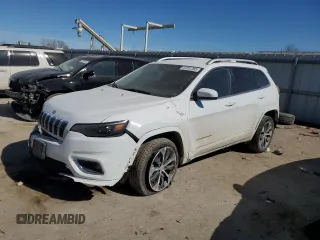 2019 Jeep Cherokee Overland with VIN 1C4PJMJN8KD174035, listed as a Copart auction lot 47201365 with 113,625 mi miles and Salvage title. Bid and sale history available at DreamBid. Image 1.