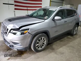 2019 Jeep Cherokee Latitude Plus z VIN 1C4PJLLB6KD129415, wystawiony jako Copart lot #55595815 z przebiegiem 94 757 mil mil oraz Szkoda całkowita • Salvage title. Historia ofert i sprzedaży dostępna na DreamBid. Obrazek 1.