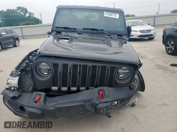 2020 Jeep Wrangler Rubicon with VIN 1C4HJXCG3LW212460, listed as a Copart auction lot 57546715 with 33,085 mi miles and Salvage title. Bid and sale history available at DreamBid. Image 5.