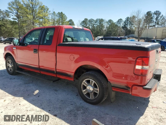 2008 Ford F-150 STX with VIN 1FTRX12W98FC24533, listed as a Copart auction lot 50210575 with 75,207 mi miles and Clean Title. Bid and sale history available at carsss.com. Image 2.