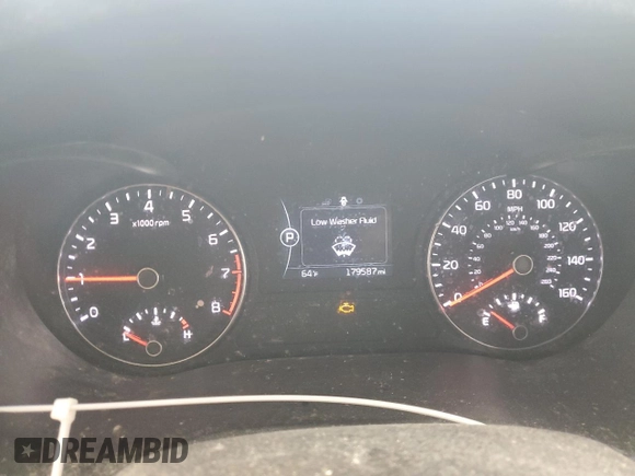 2016 Kia Optima LX with VIN 5XXGT4L32GG091767, listed as a Copart auction lot 76069844 with 179,587 mi miles and Clean Title. Bid and sale history available at carsss.com. Image 9.