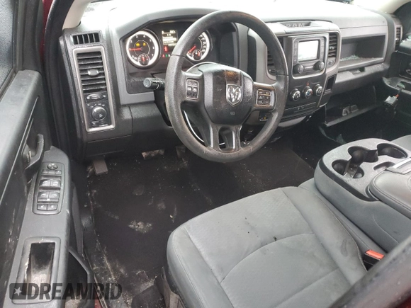 2017 Ram 1500 Express with VIN 1C6RR7FT8HS708933, listed as a Copart auction lot 43755095 with 109,702 mi miles and Salvage Title. Bid and sale history available at carsss.com. Image 8.