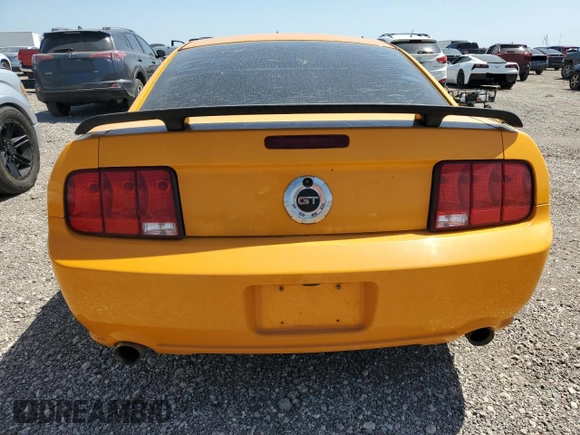 2007 Ford Mustang GT Deluxe with VIN 1ZVHT82HX75343081, listed as a Copart auction lot 52754385 with 122,369 mi miles and Salvage title. Bid and sale history available at DreamBid. Image 6.