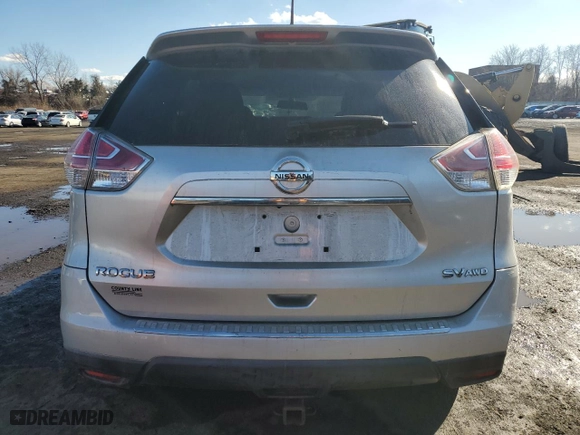 2015 Nissan Rogue SV with VIN KNMAT2MV1FP505333, listed as a Copart auction lot 46703115 with 132,642 mi miles and Salvage Title. Bid and sale history available at carsss.com. Image 6.